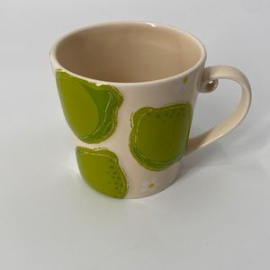 Starbucks 2006 Collection Lime and Daisy Raised design Coffee Cup
